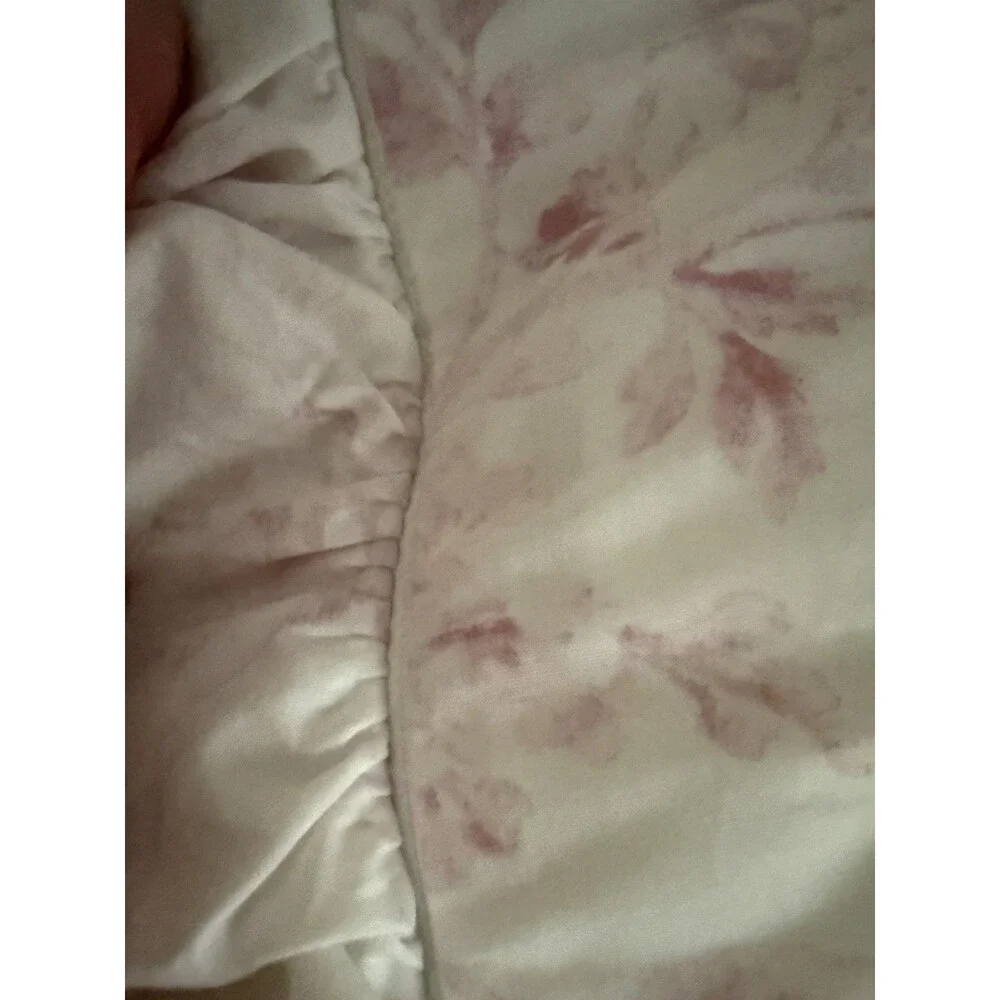Cabbages & Roses London Pink Alderney Raspberry Quilted Euro Sham Pillows Set 2